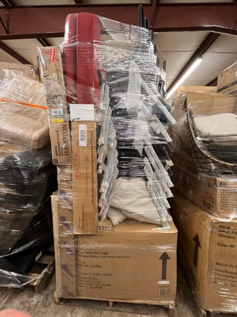 what comes inside amazon return pallets