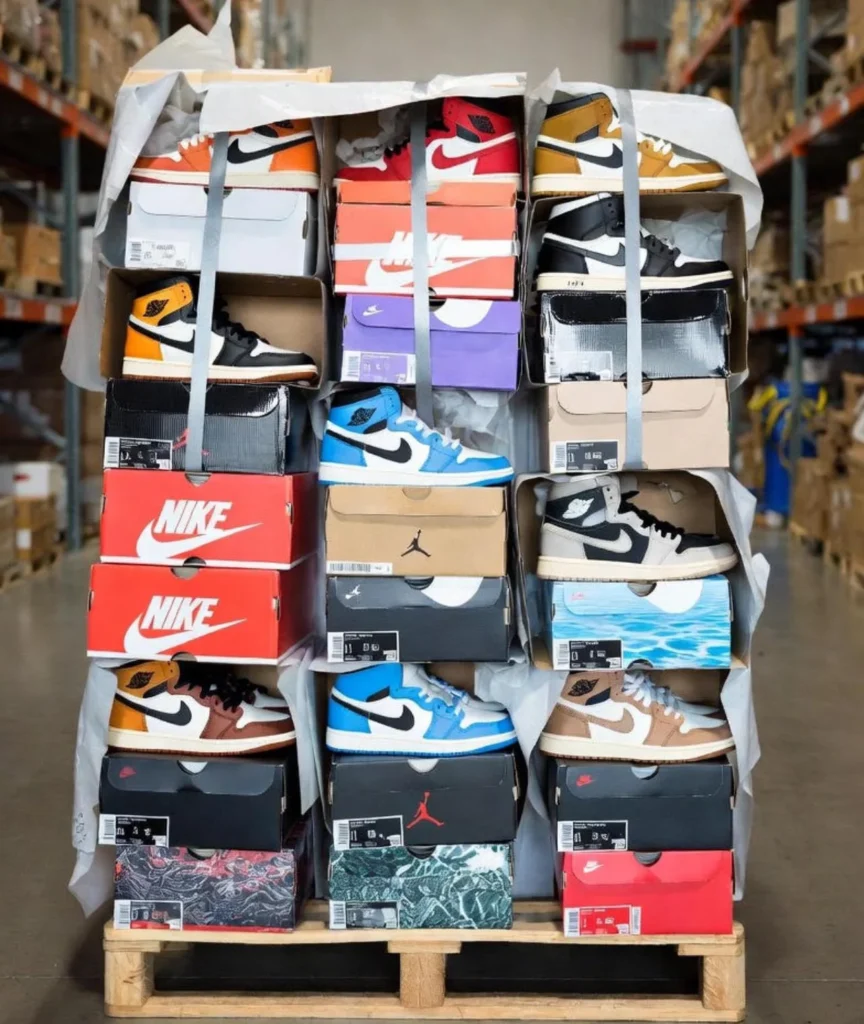 shoes and sneakers pallets
