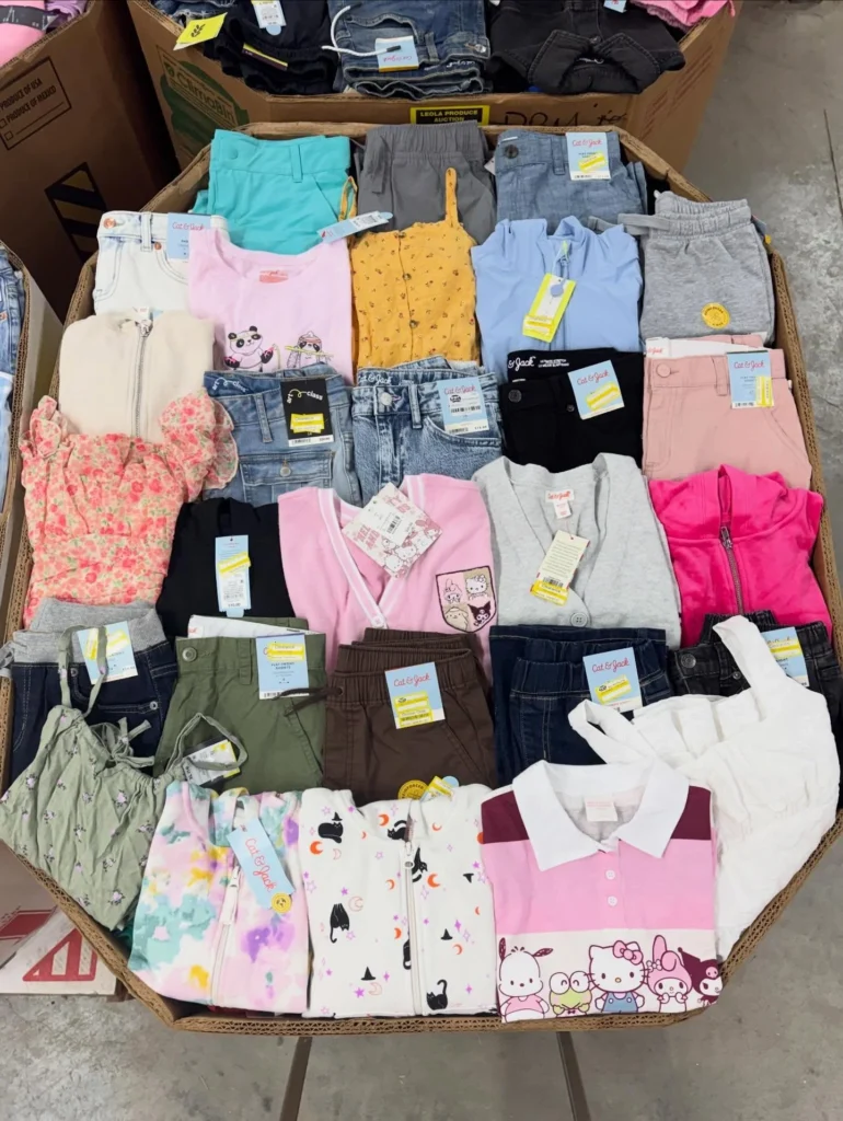 baby clothing pallets for resale