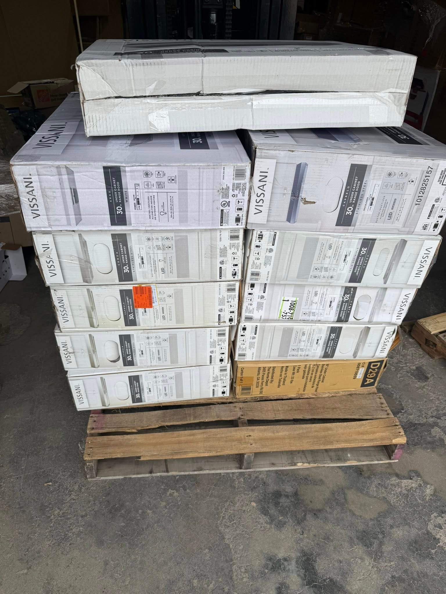 Range Hood Pallets